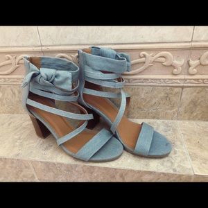 Blue Strappy Sandals